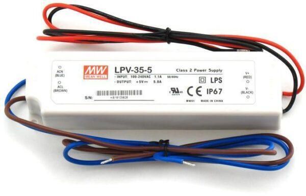 LPV-35-5 Mean Well Power Supply 5V 30W