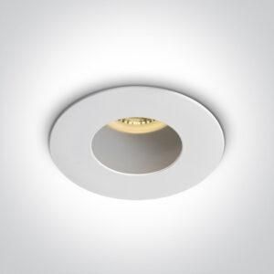 ONE DEEPREFLECT deep GU10 LED bulb mounting ring Ø7.9cm white