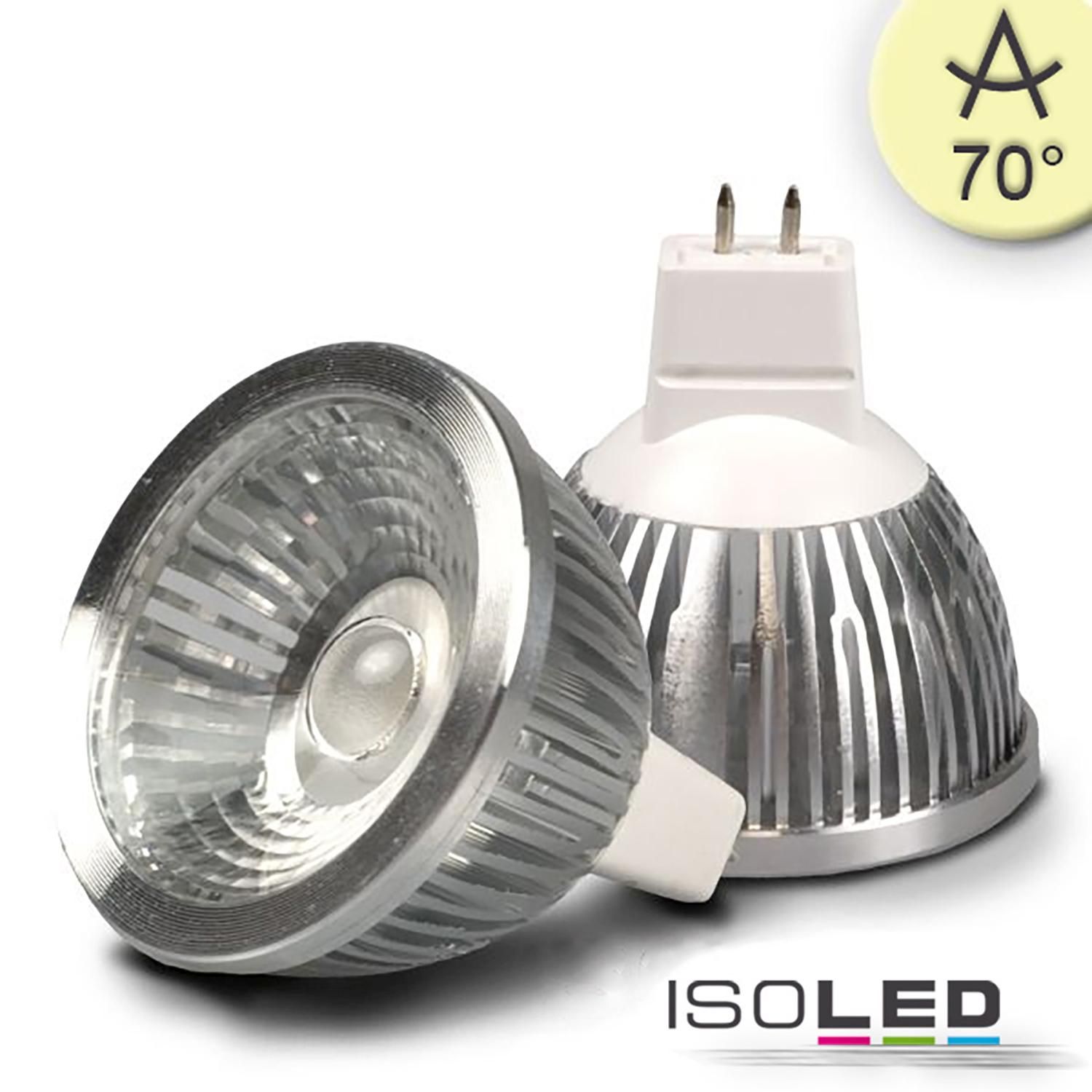 MR16 LED spotlight 5.5W COB, 70°, warm white, dimmable - MASTERLIGHT
