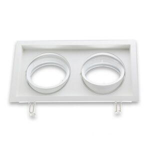 Installation frame AR111, square, 2-fold, swivelling