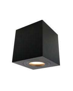 Surface lamp KVADRA 9.5x9.5x9cm GU10, Black