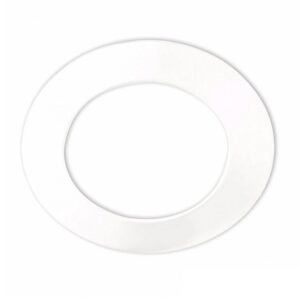 Cover aluminium round white for spotlight recessed Sys-90