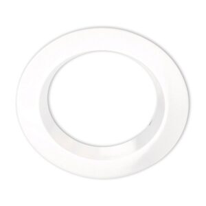 Cover aluminium round white recessed for spotlight recessed Sys-90