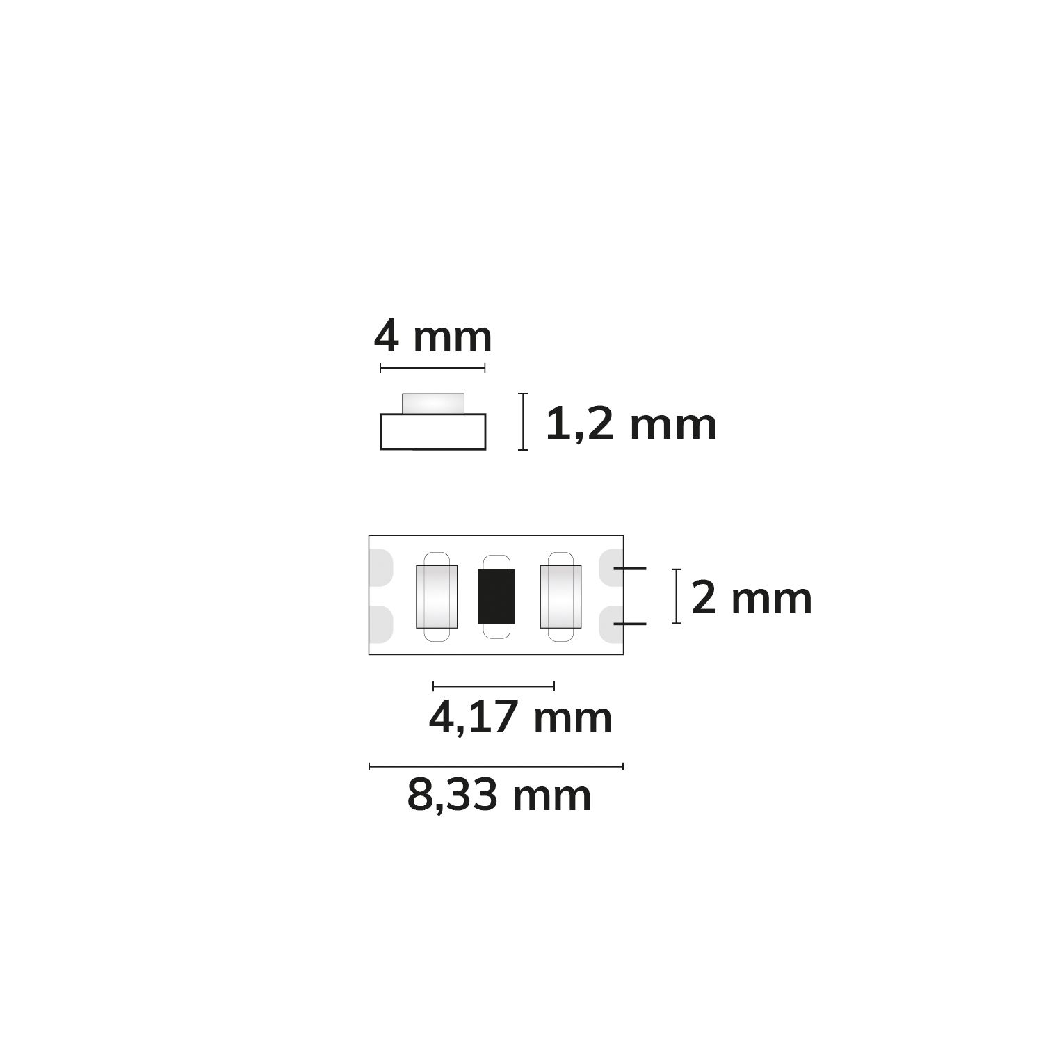 4mm LED CRI927 MICRO 24V 10W 2700K 900lm/m 5m roll 240LED/m - Image 2