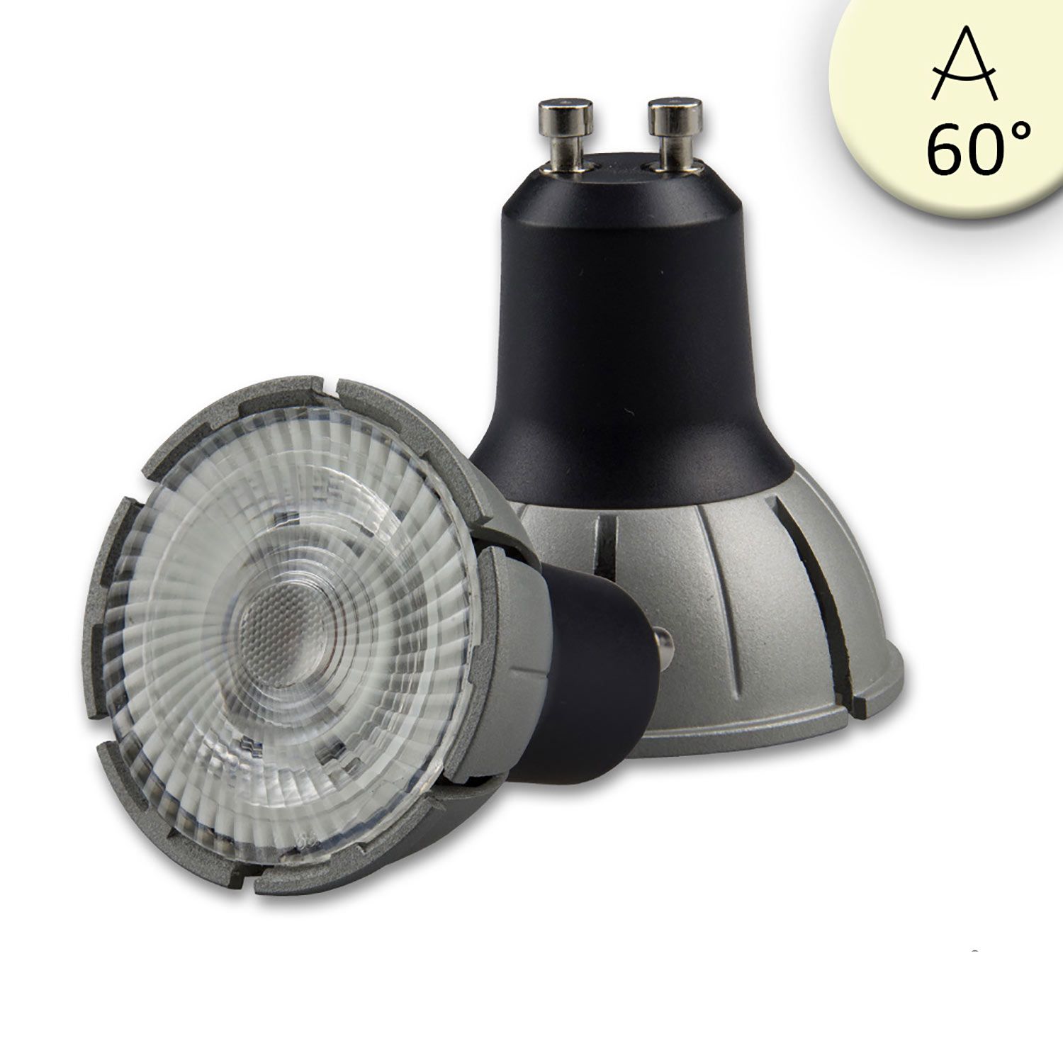 GU10 full spectrum LED 7W 60° 3000K 580lm CRI98 dimmable spotlight