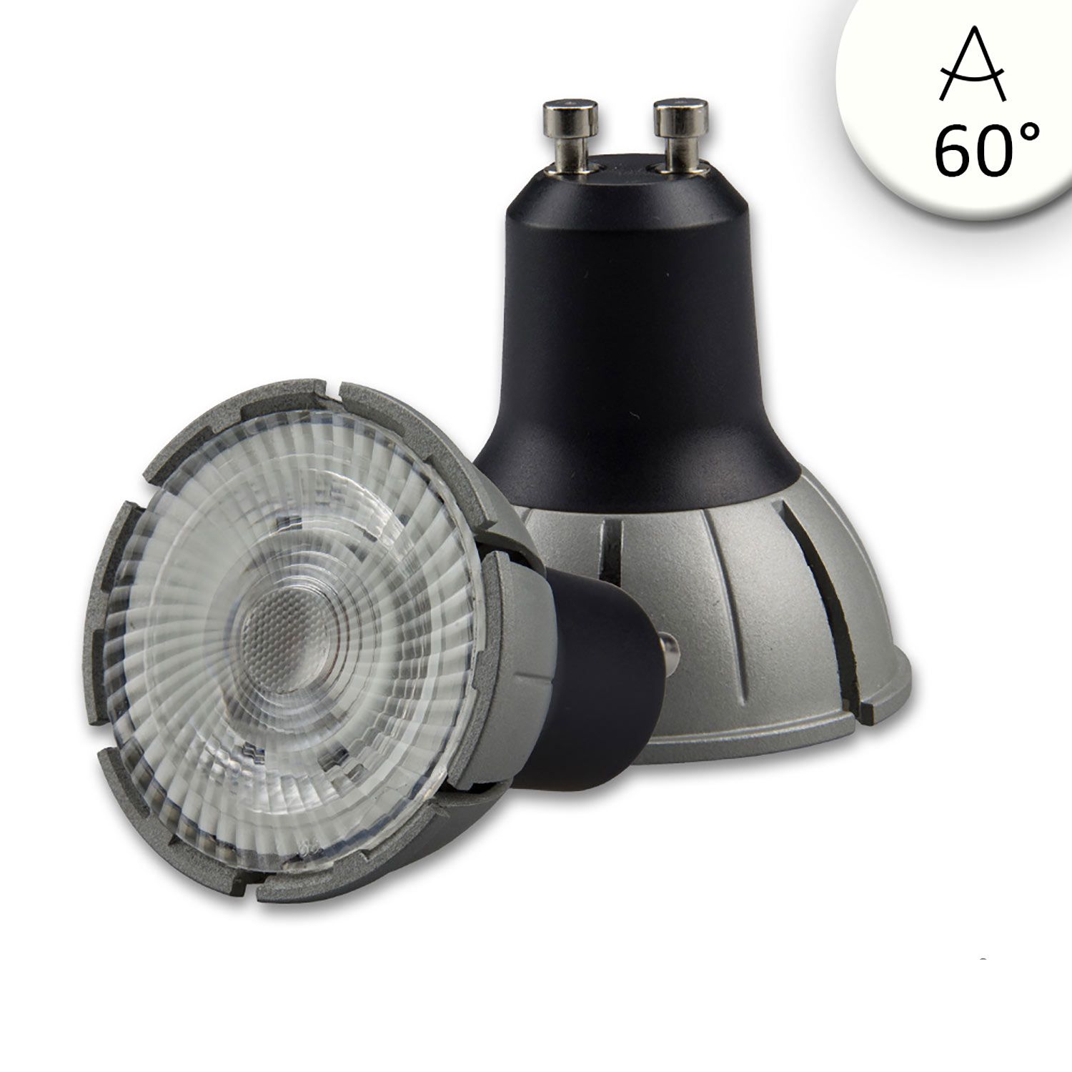 GU10 full spectrum LED spotlight 7W 4000K 600lm 60° CRI98 dimmable
