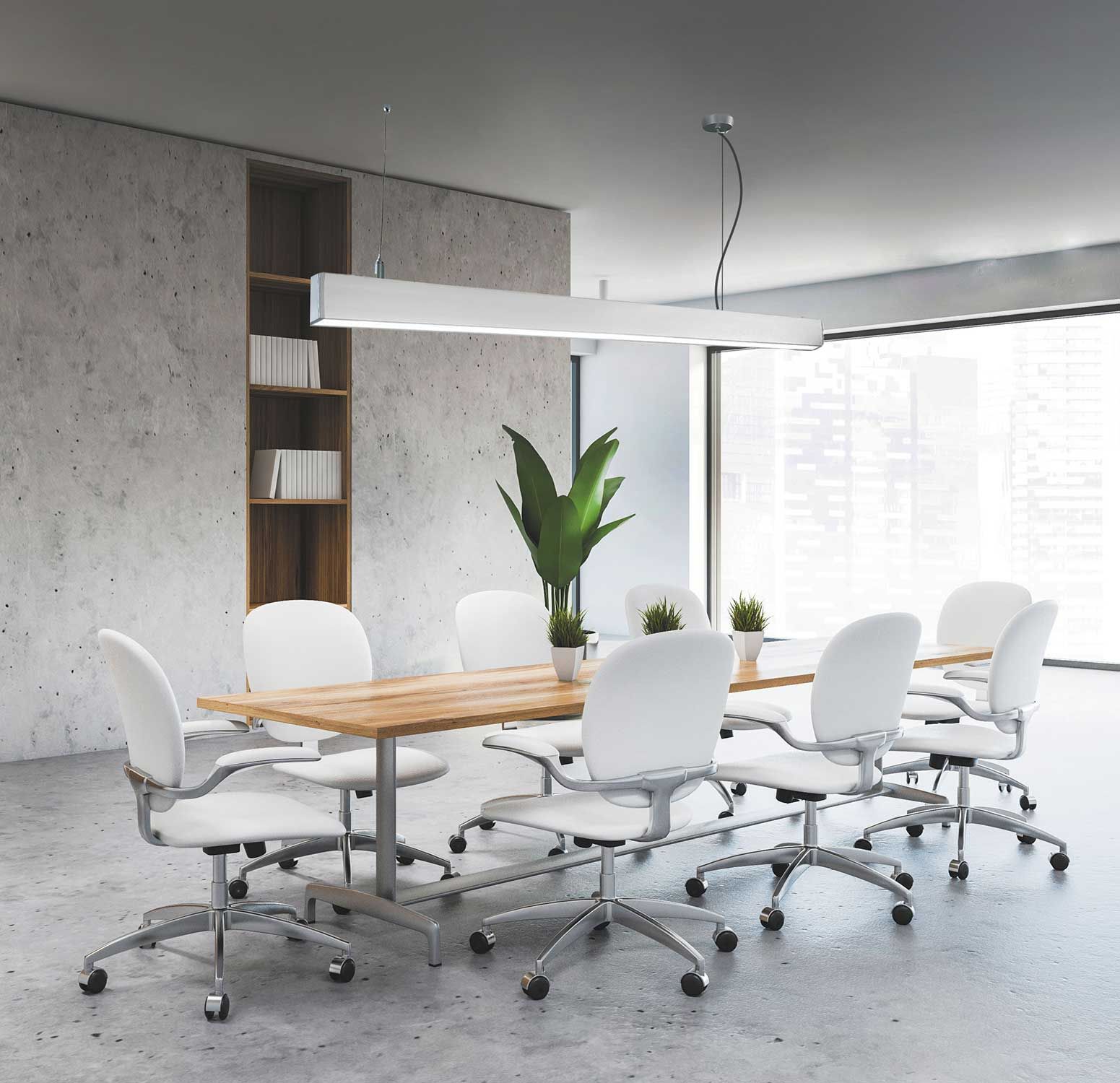 Z-LINE MODULAR Pendant lamp 120cm LED 40W 4000K 3300lm white