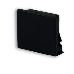 End cap EC77B black for profile PURE12 S,1 STK
