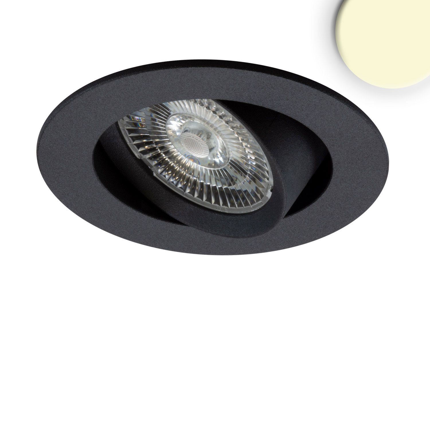 ISOLED VIVA™ 9W Adjustable LED Downlight 3000K 850lm 45° Black DIM
