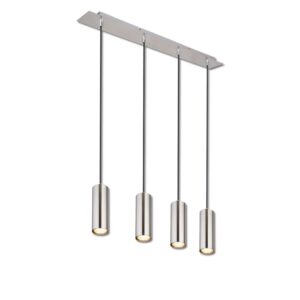 Pendant lamp nickel matt, 4xGU10 socket, excl. illuminant