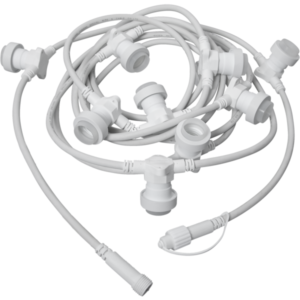 Light chain CONNECTA 7.35m 10xE27 sockels, connectable, white