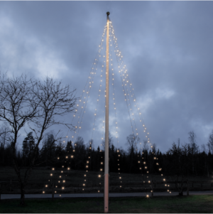 Flagpole Light Chain SERIE LED 7x10m 360LED  with adapter, Crispy ICE White