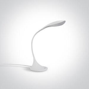 Desk Lamp MYWAY 480lm 4000K Dimmable , Flexible neck - Matte White