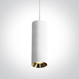 Pendant lamp GU10 bulb base CHILL OUT CYLINDER 7.5x24cm white