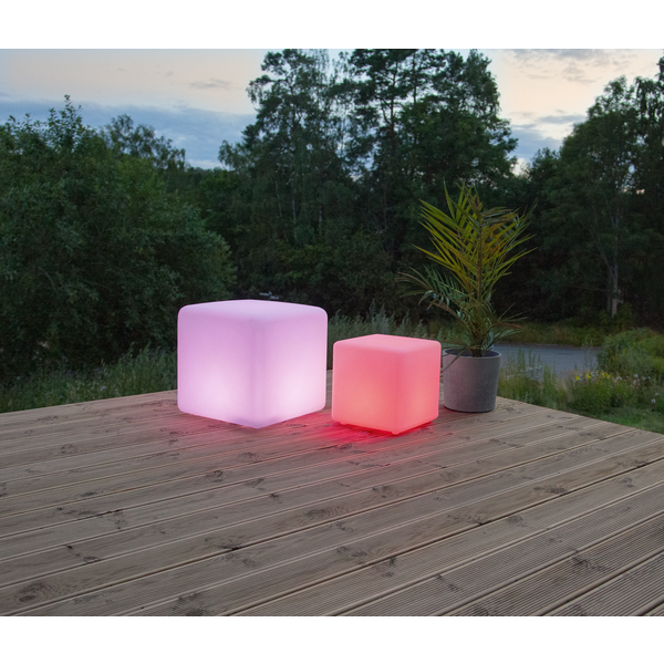 Remote control light cube TWILIGHTS 30cm 2in1-color changing +white