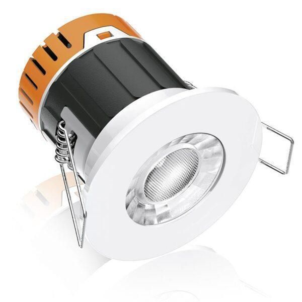 *Enlite E5™ 4.5W Fixed Dimmable Fire Rated LED Downlight 4000K 380lm 60°