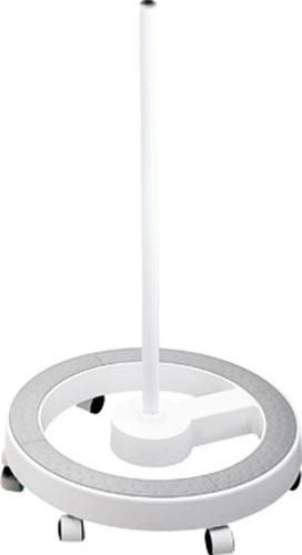 Floor stand for desk side fitting lamp, white, 12kg
