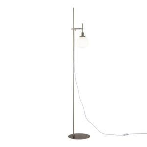 Floor lamp ERICH 1xE14 1.55m nickel/white