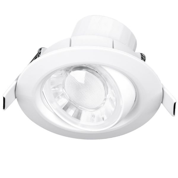AURORA Spryte™ 6W Dimmable Adjustable LED Downlight 4000K 600lm 60° white IP44