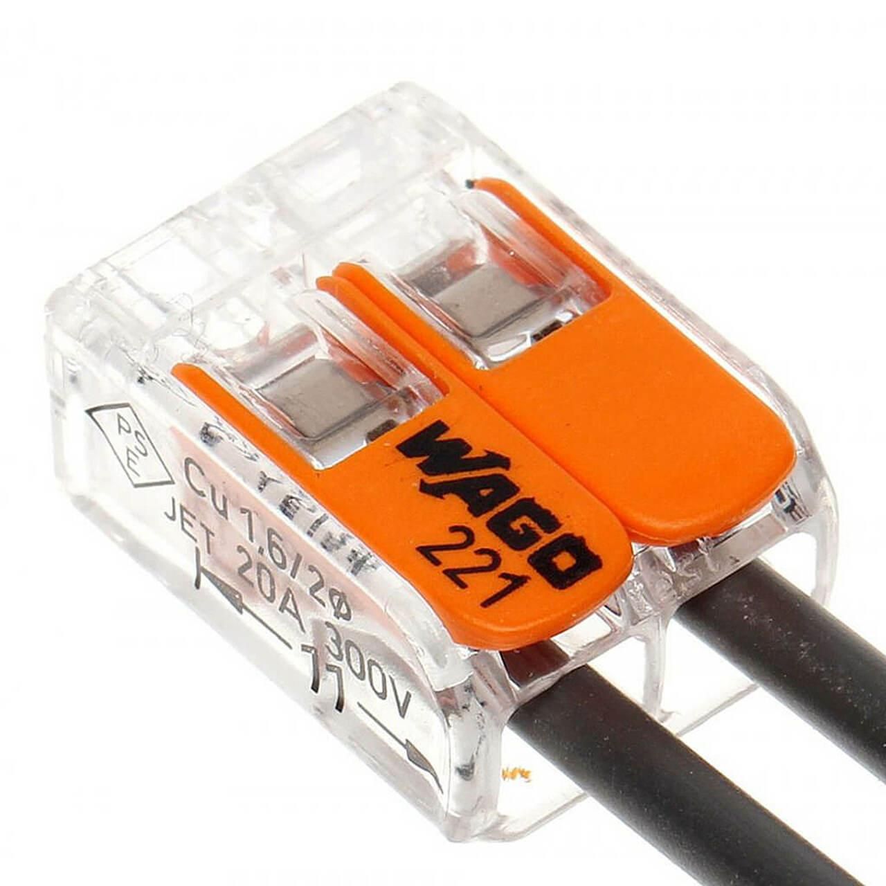 Wago 221 Slim Series Electrical Connectors Wire Block Clamp Cable
