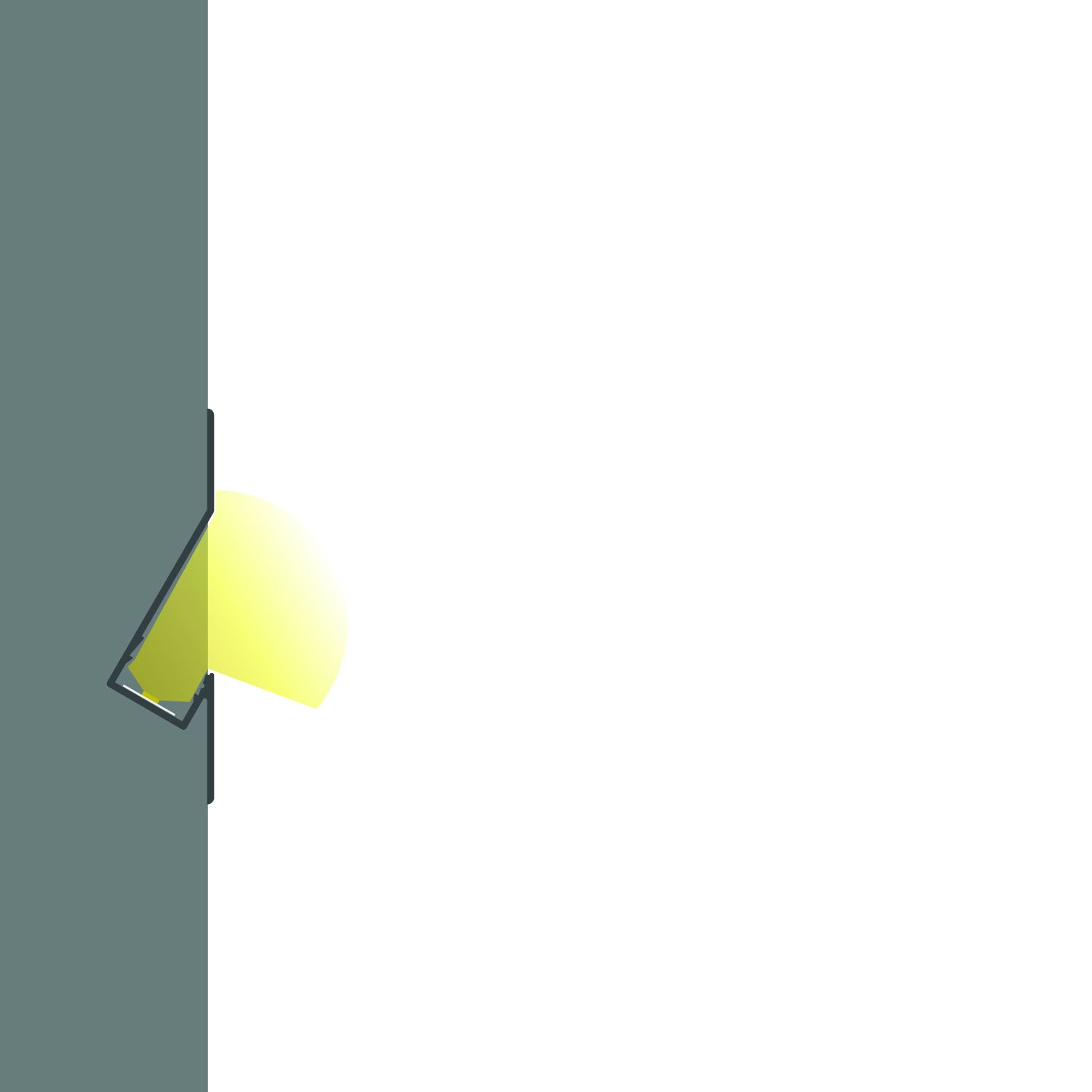 19x70mm LED profile recessed BACKLIGHT3 anod, aluminium 200cm - Image 4