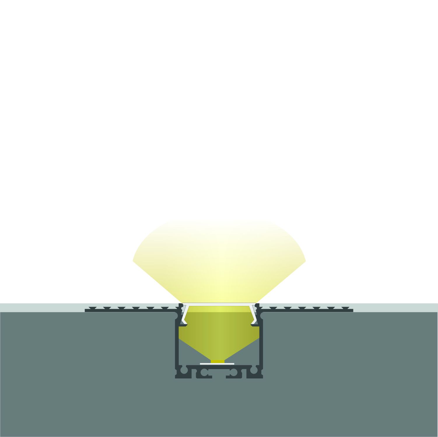 LED drywall profile 21 CEILING, 200cm - Image 3