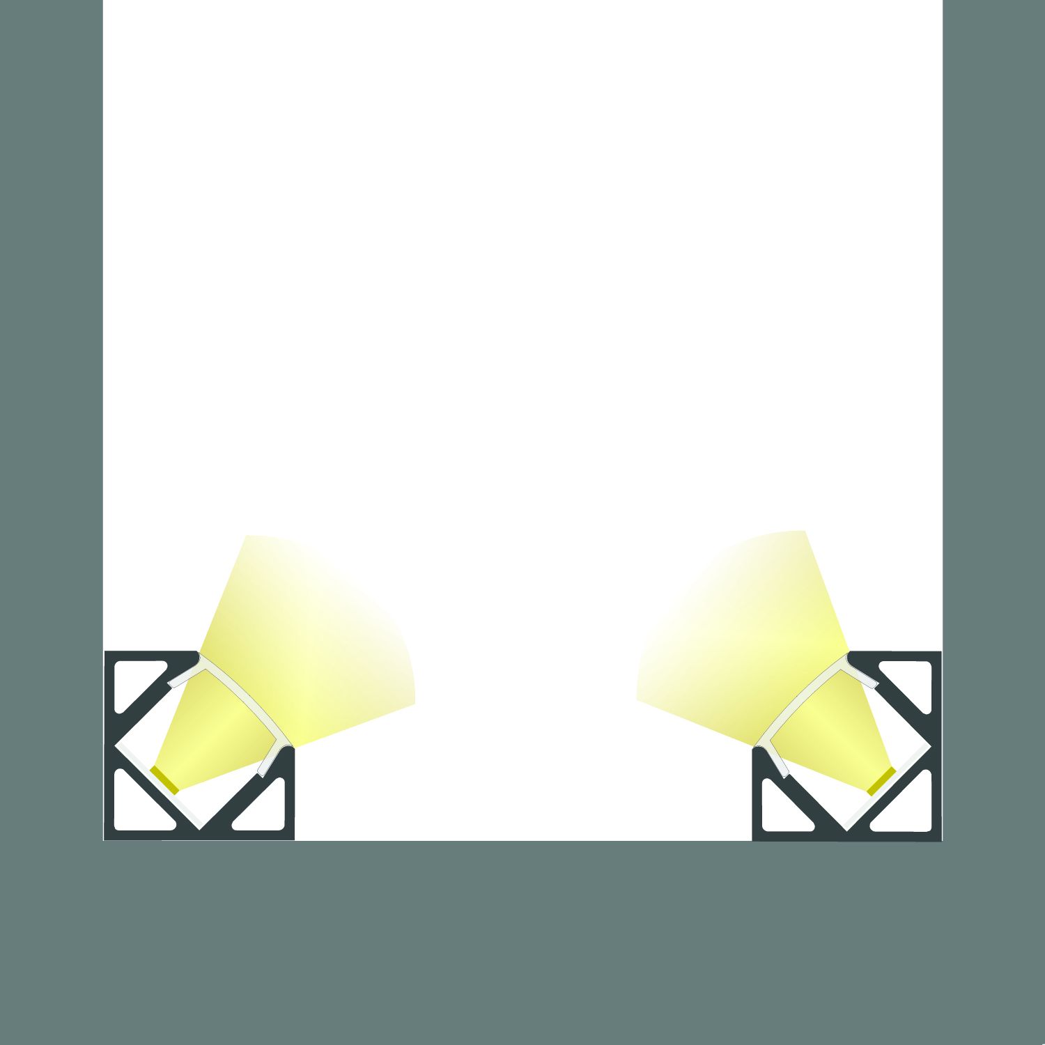 17,5x17,5mm LED corner profile CORNER11 alu. powder-coated white RAL 9010, 200cm - Image 3