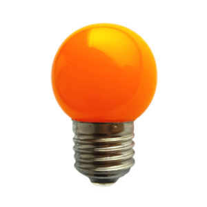 LED pirn GolfBall E27 1W 190° oranž