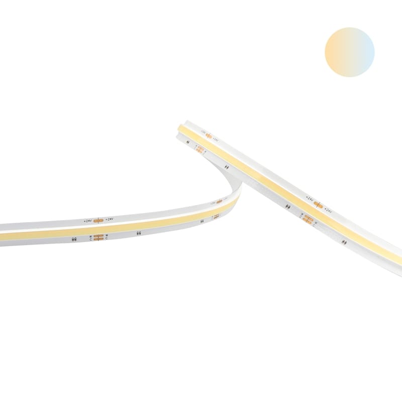 10mm TW COB LED strip 24V 15W/m 1525lm/m TW 2200K-6000K