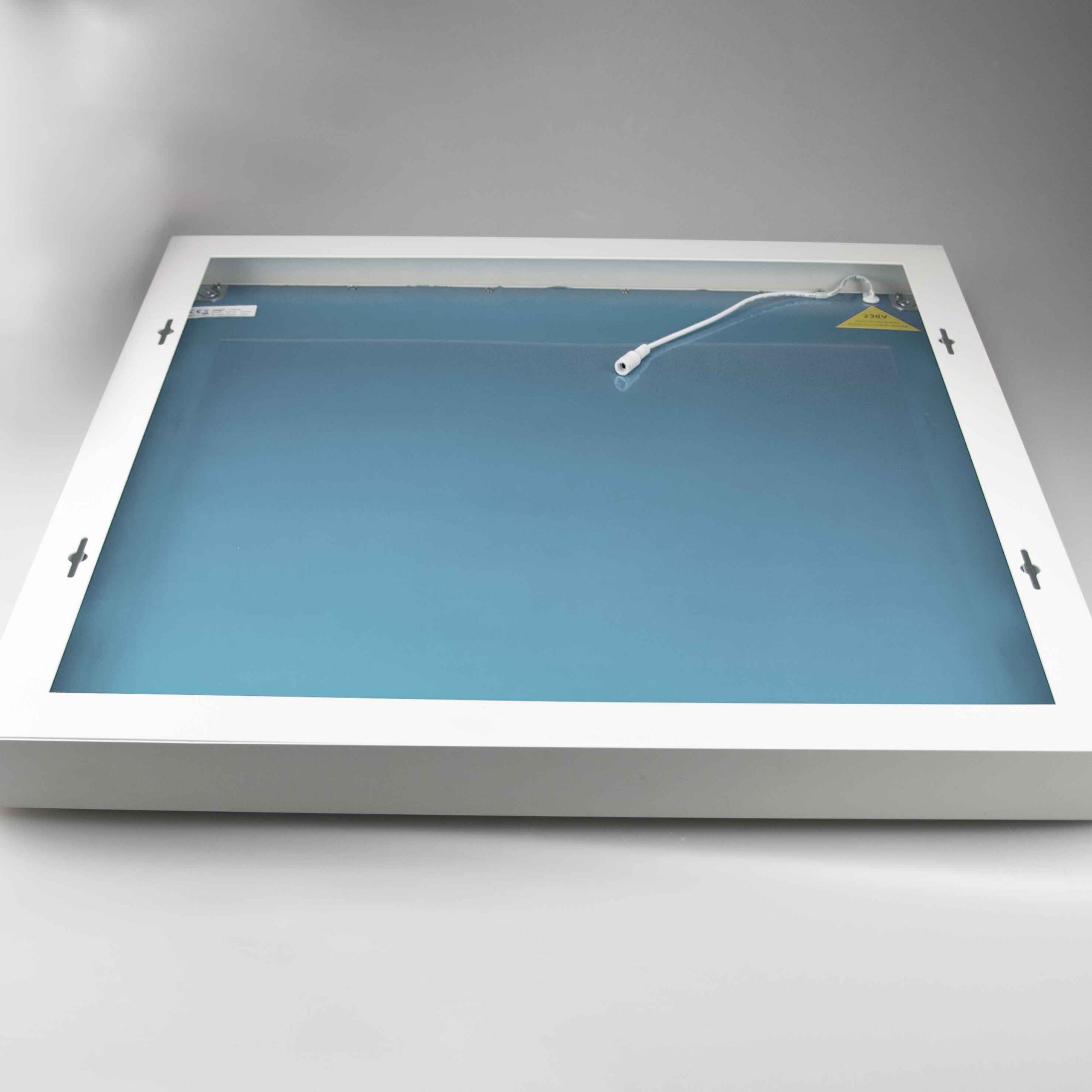 Surface mounting frame white RAL 9016, ht 5cm, for LED panels 300x1200, pre-assemb. for quick mount. - Image 6