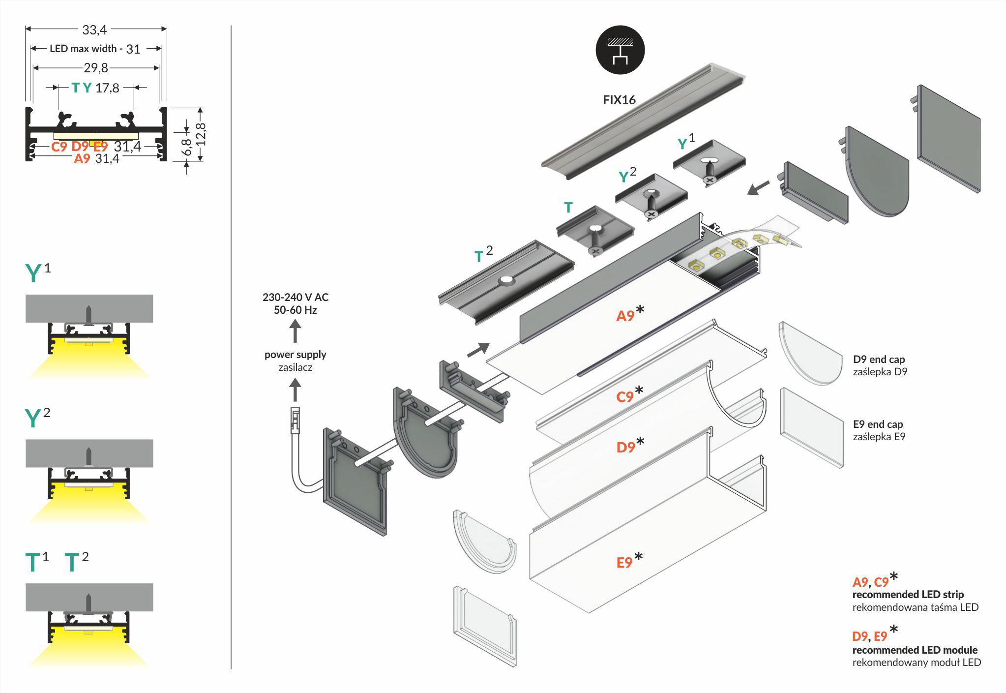 C9 click cover 30mm 20m reel opal white - Image 4