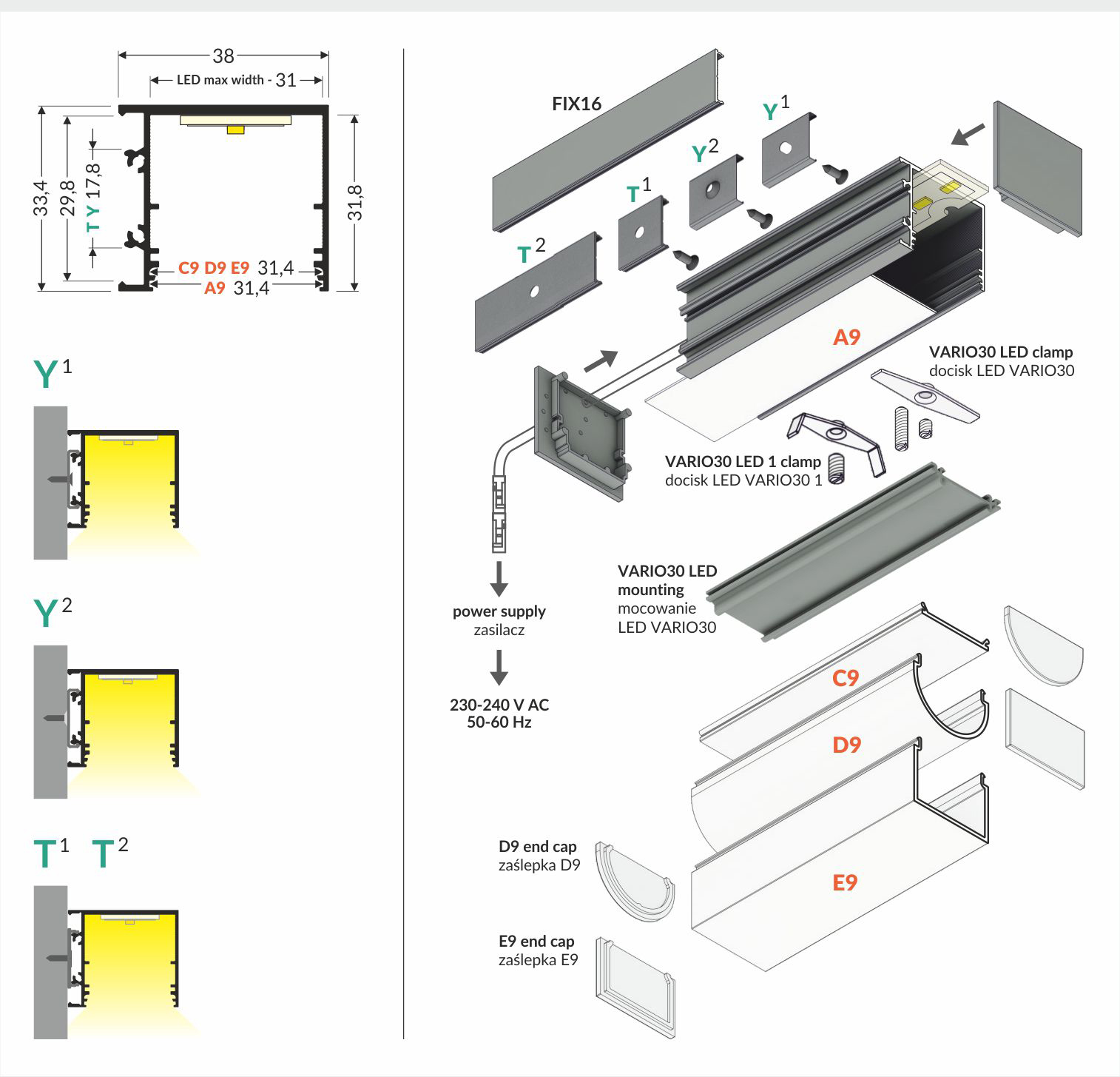 C9 click cover 30mm 20m reel opal white - Image 6