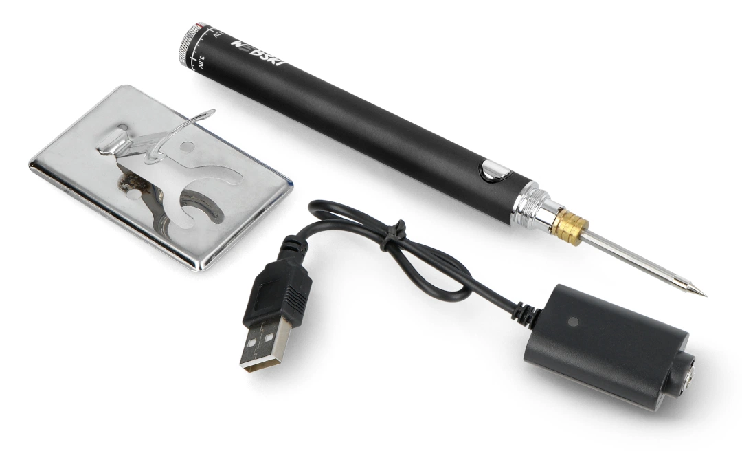 USB Chargeable solder iron with temp control 200°C to 470°C - Image 2
