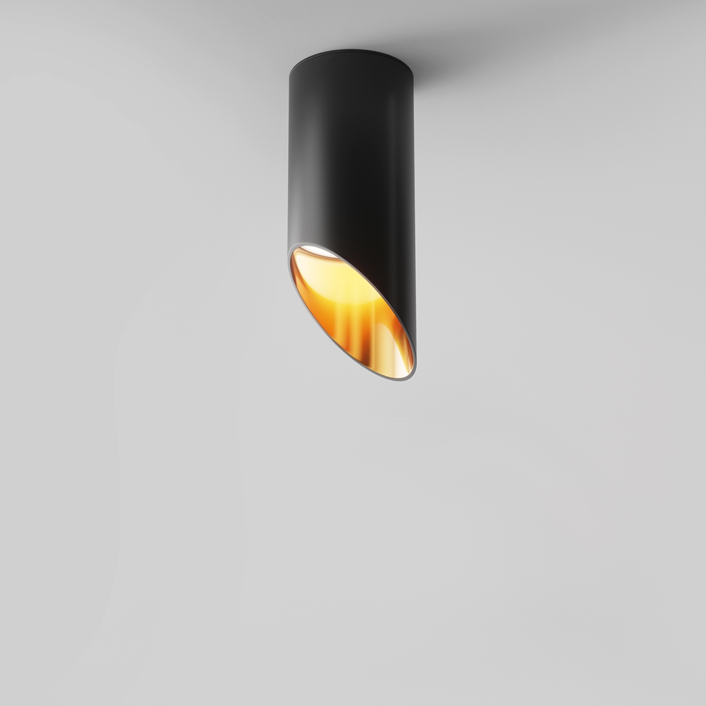 Ceiling lamp Lipari 15 G10 Black and gold