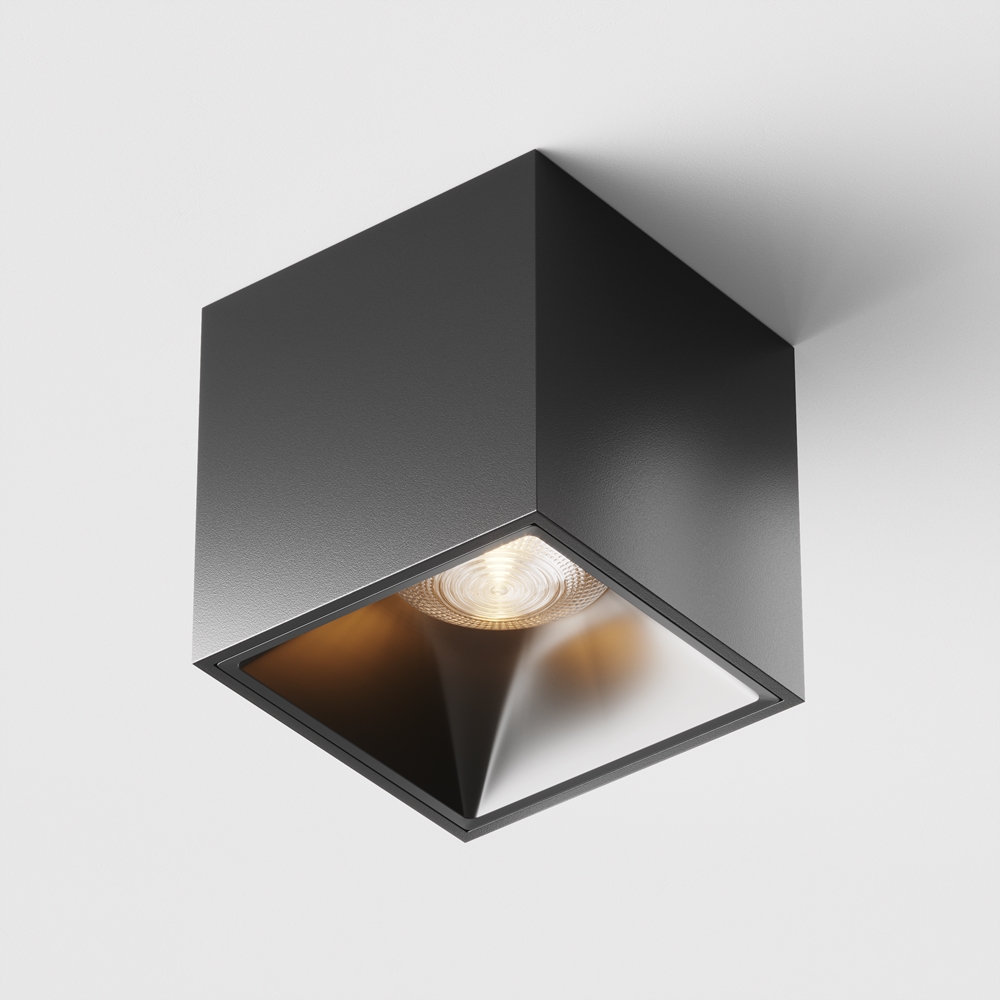 Ceiling lamp Alfa LED 12W 3000K square black