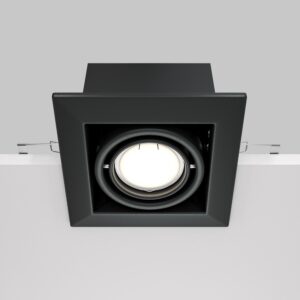 Downlight Metal Modern single GU10 box, black