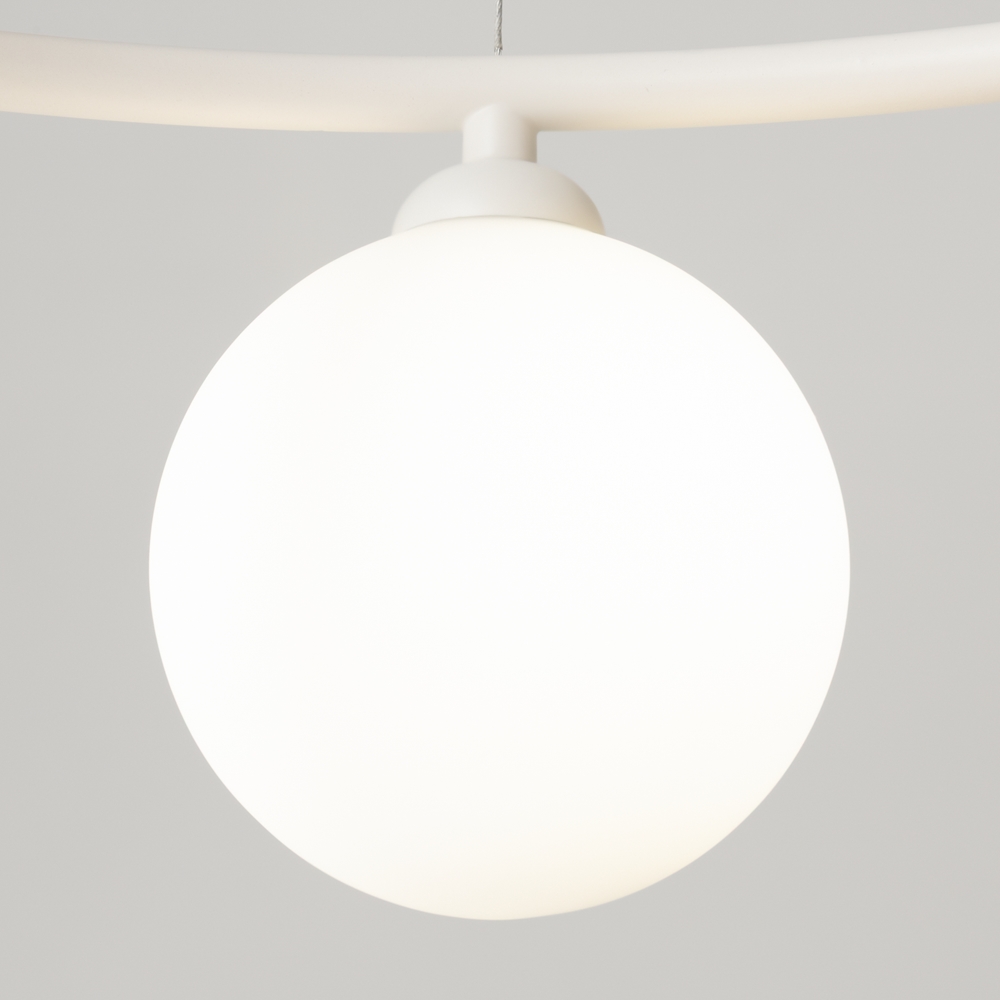 Pendant lamp Ring 58cm 6xG9 White - Image 5