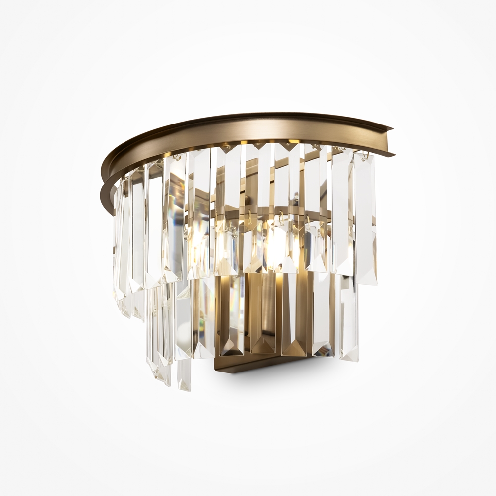 Wall lamp Revero 33cm brass