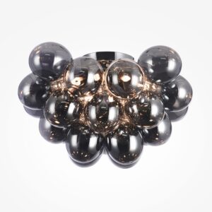 Ceiling lamp Balbo 50cm 8xG9 smoky/nickel