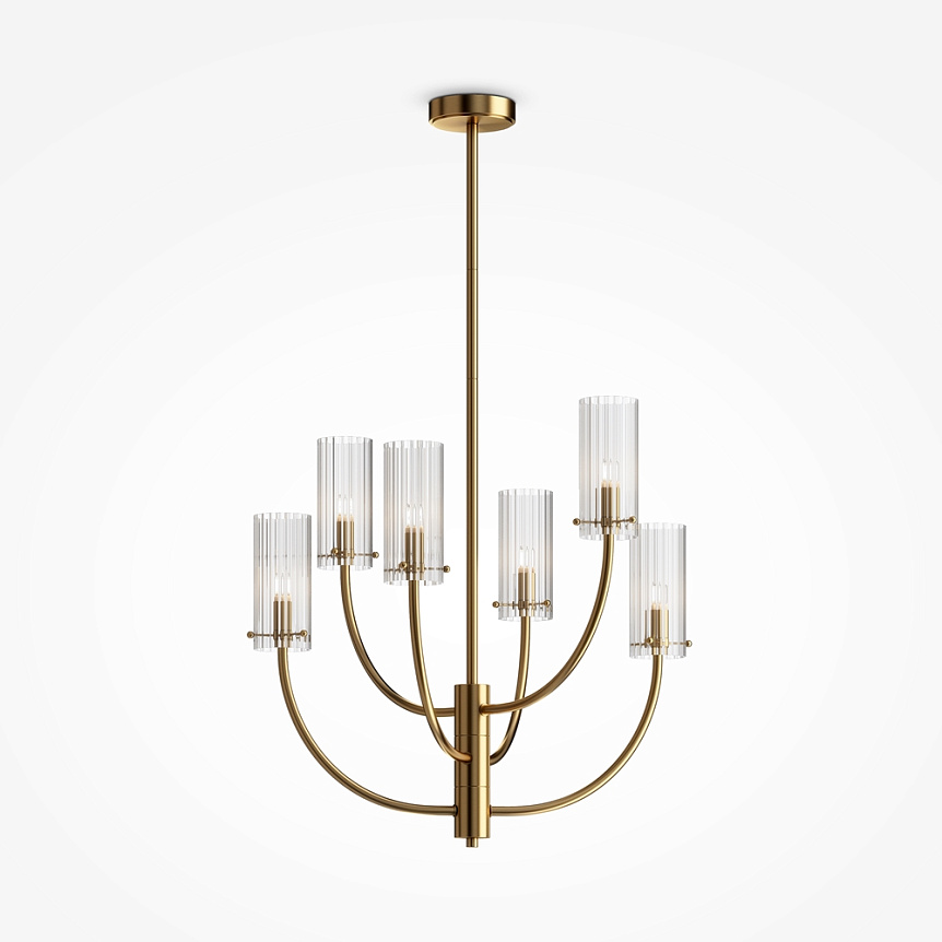 Pendant lamp Arco 61cm 6xG9 Brass - Image 10