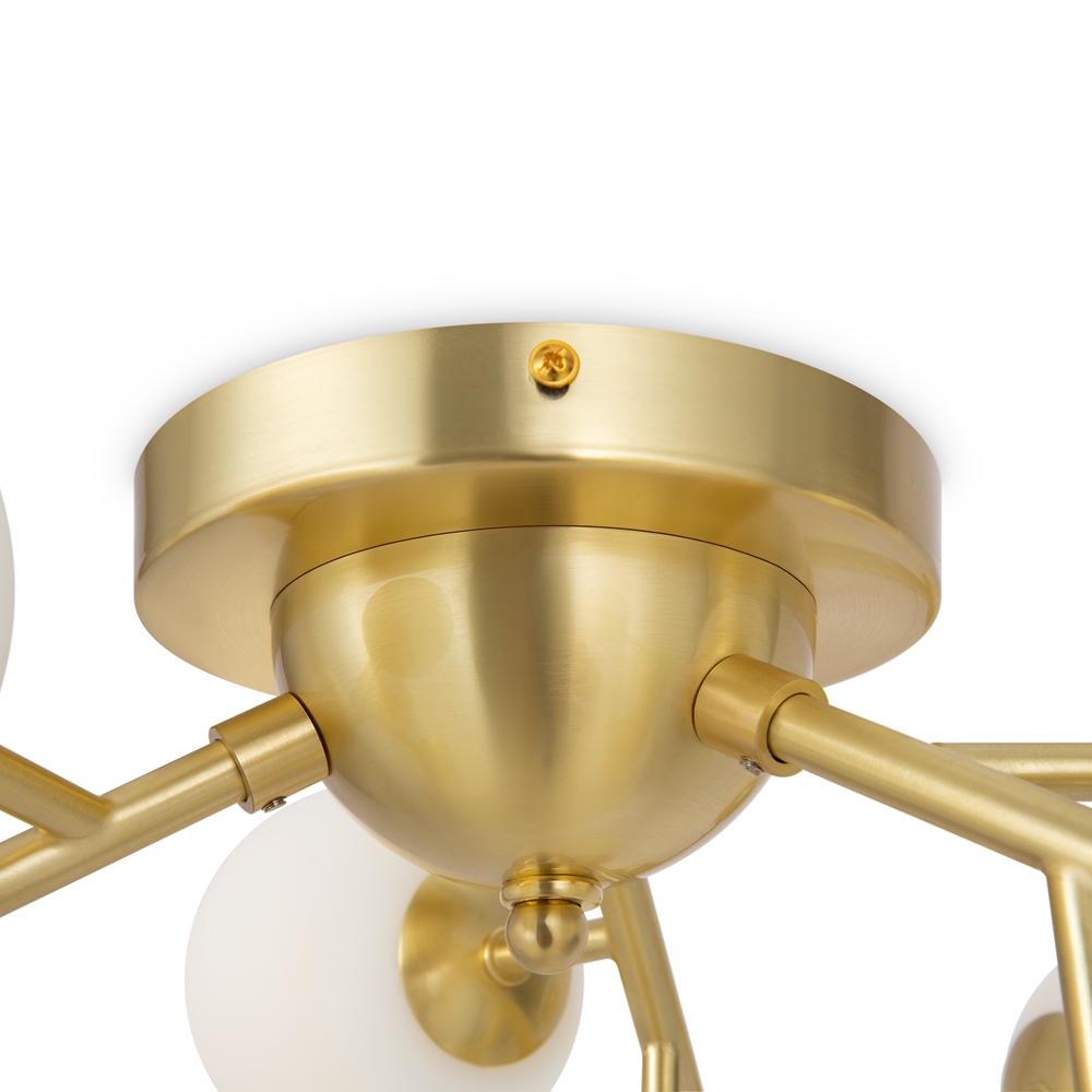 Ceiling lamp Dallas 12xG9 brass/opal - Image 4