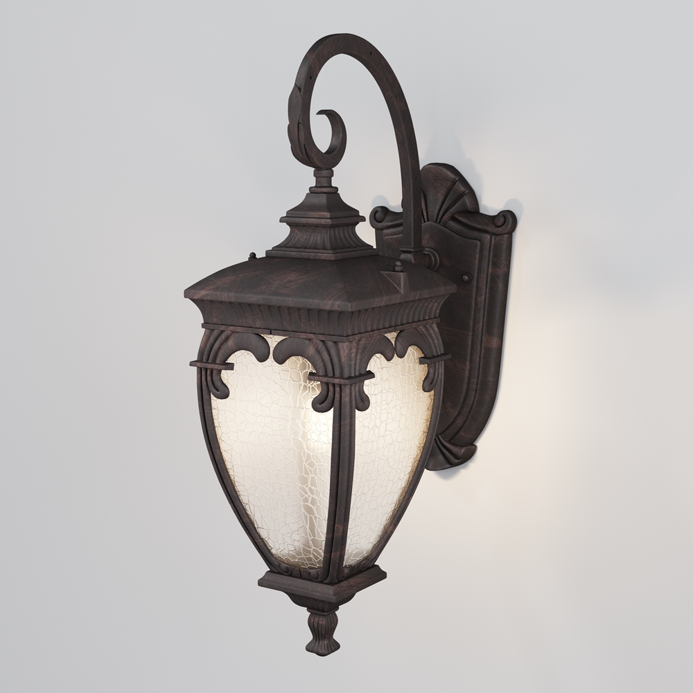 Wall lamp Fleur Antique bronze