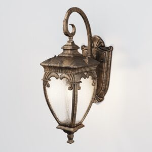 Wall lamp Fleur Antique gold E27