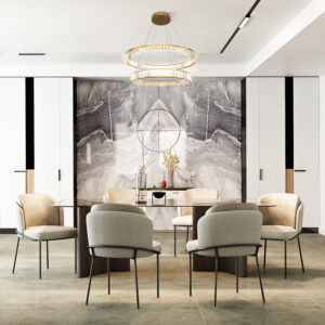 Pendant lamp Krone 80cm double rings LED 6000lm 4000K CRI90