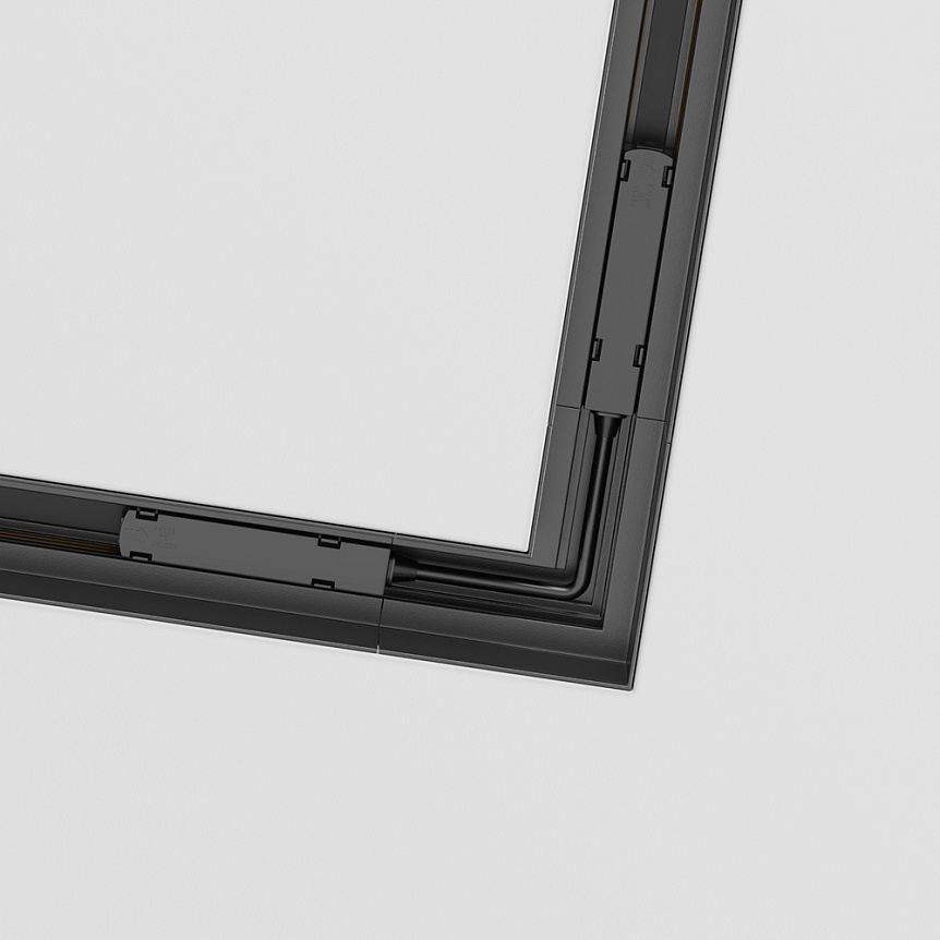 S35 Built-in magnetic track 84x80mm horisontal corner - Image 2