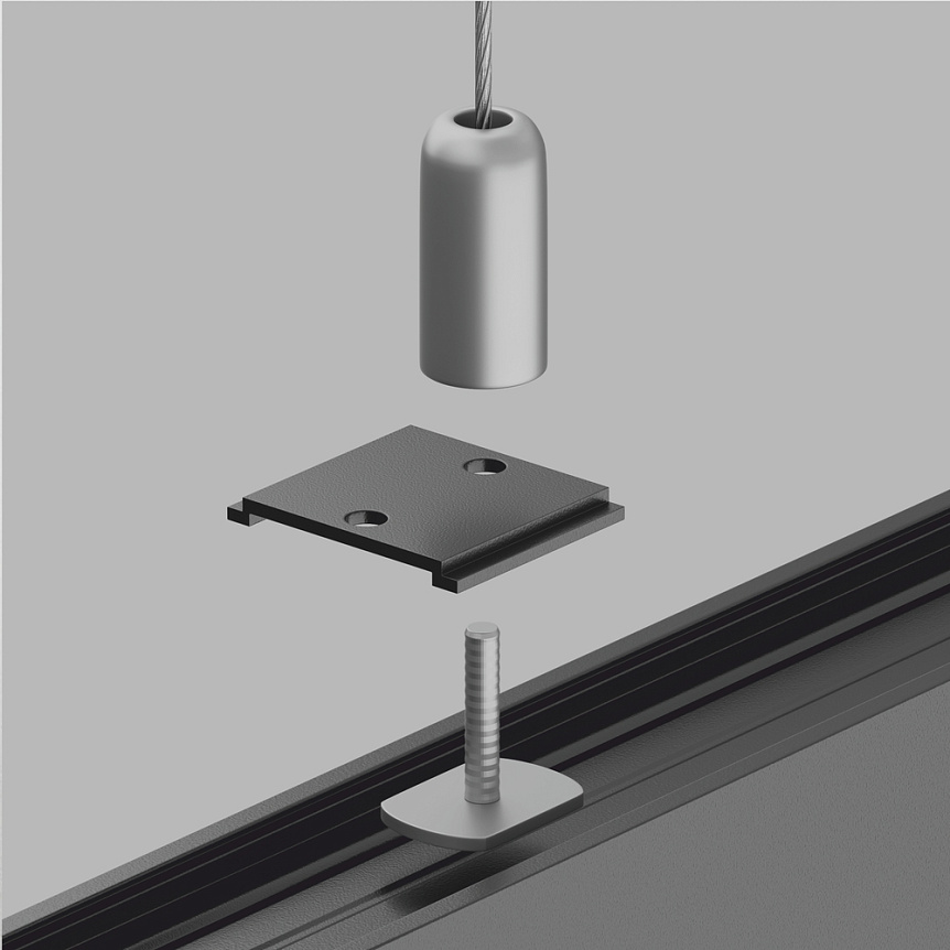 S35 surface magnetic track suspending clip - Image 3