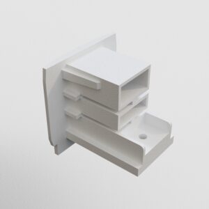 Trinity 3F siini otsakork valge