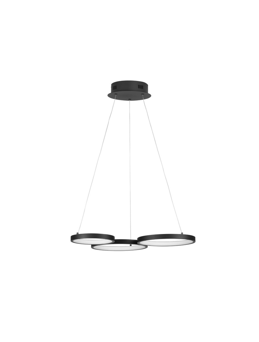 Pendant lamp MAGNUS 55cm 1400lm 28W 3000K Black - Image 9