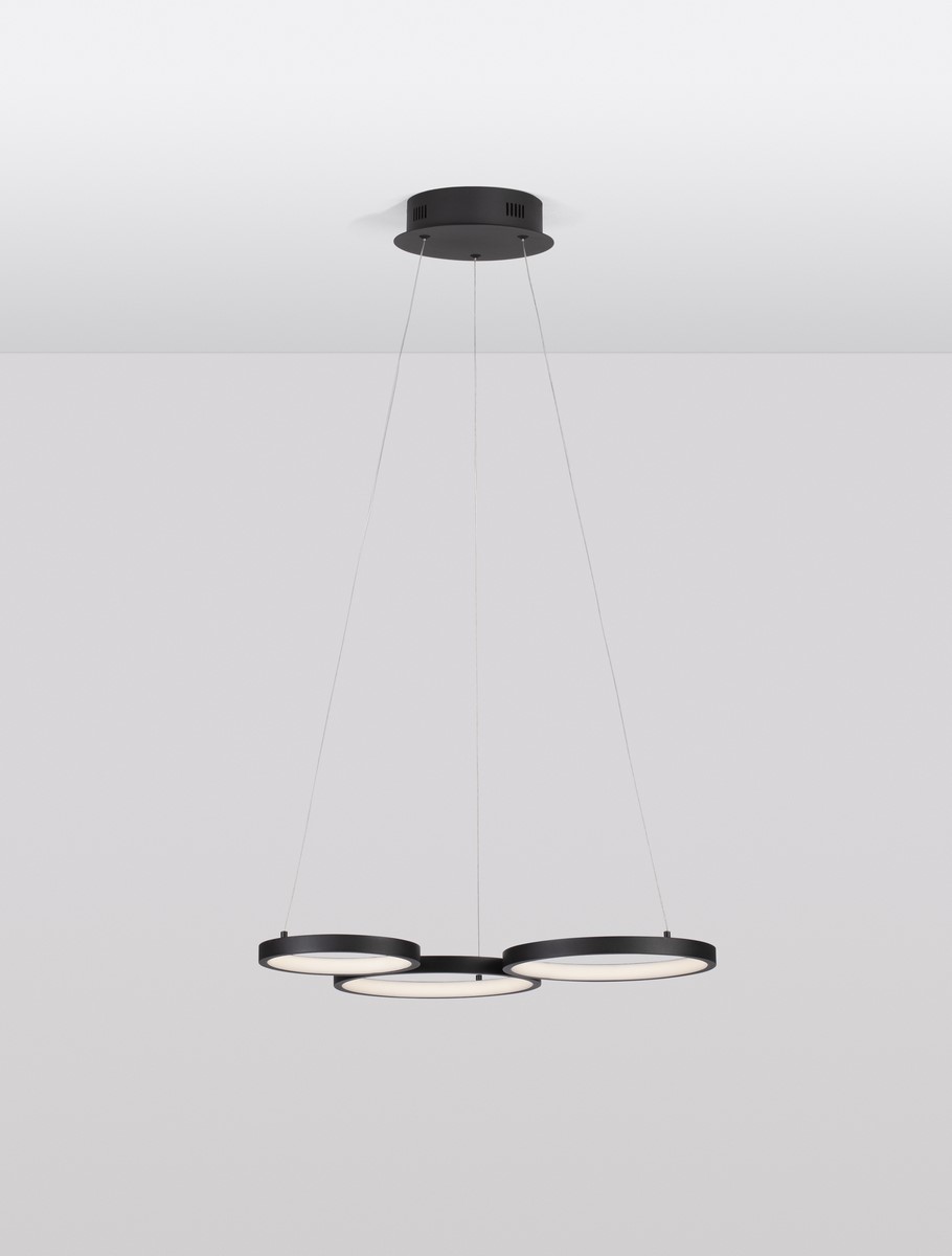 Pendant lamp MAGNUS 55cm 1400lm 28W 3000K Black - Image 7