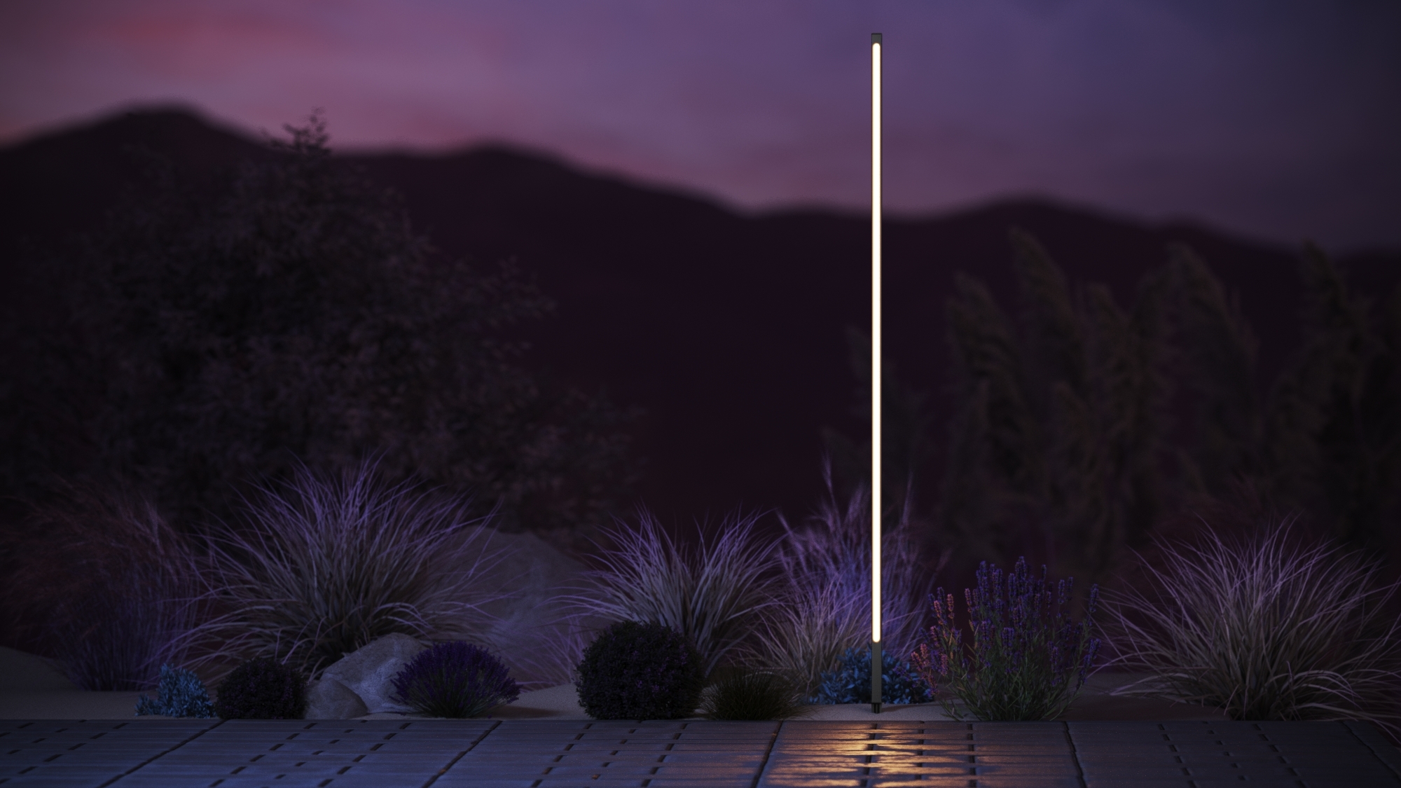 Landscape lighting POLE 1.6m LED IP65 Graphite Grey - Image 8